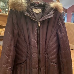 Michael Kors Raccoon trim parka